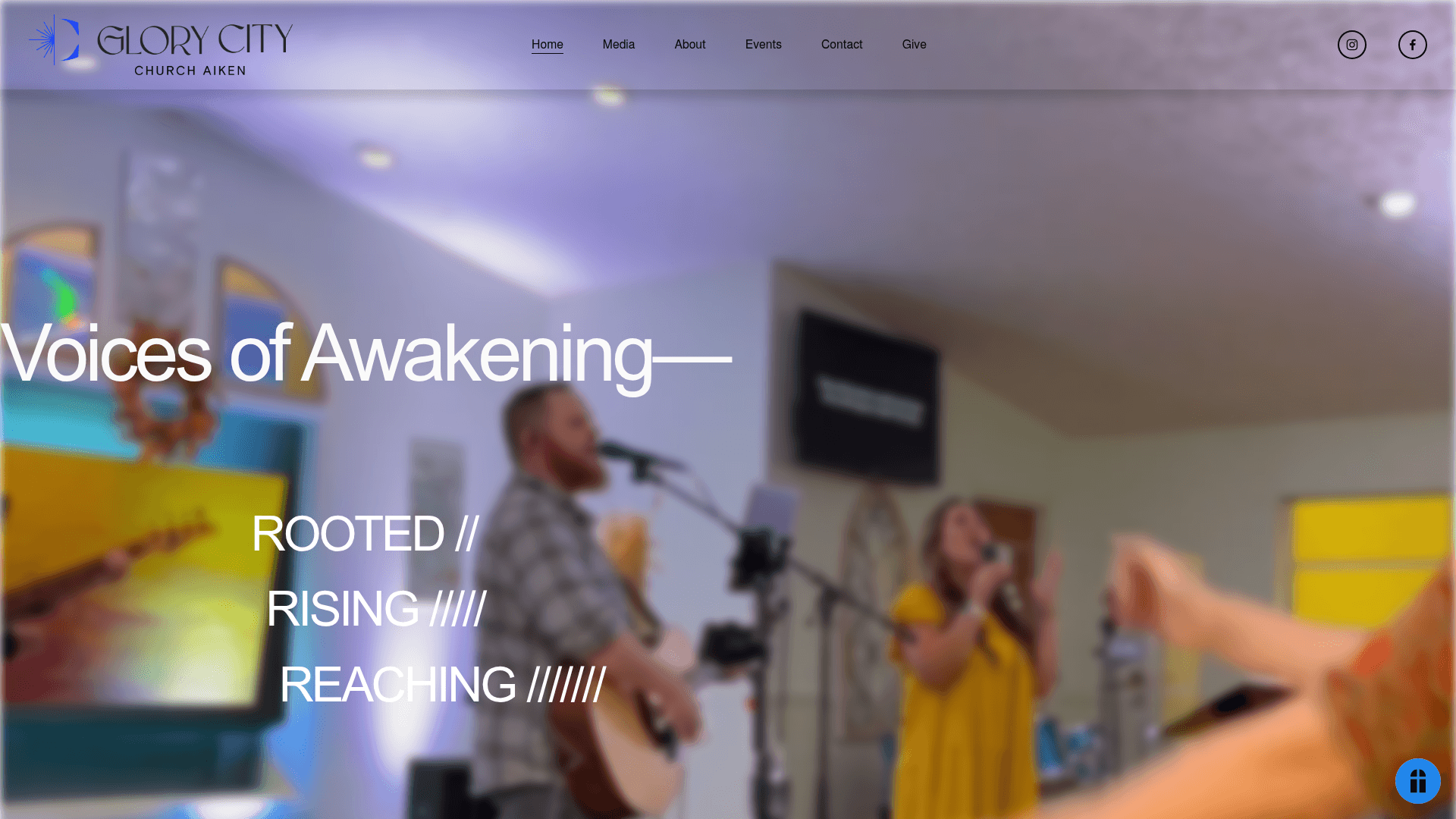 Live preview of the Glory City Church Aiken website